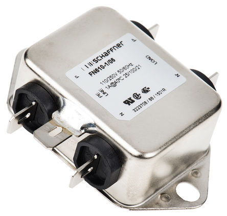 Schaffner - FN610-1-06 - Schaffner FN610 ϵ 1A 250 V /ֱ, 400Hz װ RFI ˲ FN610-1-06, ˿Ӷ		
