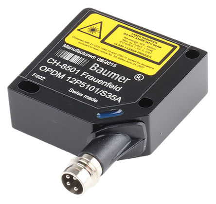 Baumer - OPDM 12P5101/S35A - Baumer OPDM 12P ϵ 7 m  Դ Բ״  紫 OPDM 12P5101/S35A, PNP, 4  M8 , IP67		