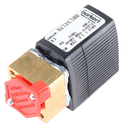 Burkert - 134178 - Burkert 6012 ϵ 3˿ ͭ ŷ 134178, 10 bar, NC, 230 V 		