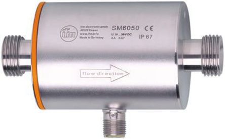 ifm electronic - SM6050 - ifm electronic 0 → 25 L/min 流量控制器 SM6050, 模拟输出, M12 连接器连接, 19 → 30 V 直流电源		