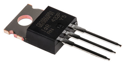 Infineon - IRGB20B60PD1PBF - Infineon IRGB20B60PD1PBF N IGBT, 40 A, Vce=600 V, 3 TO-220ABװ		