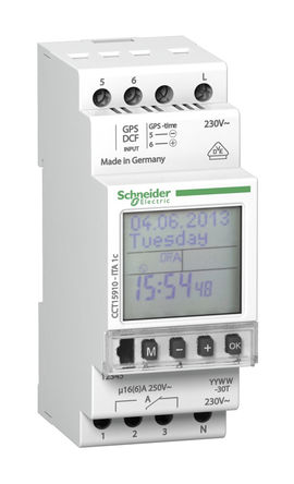 Schneider Electric - CCT15910 - Schneider Electric 1ͨ DIN 쿪 CCT15910, գСʱλ, 230 V Դ		