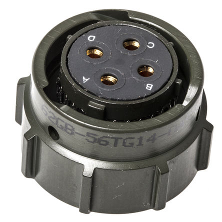 Amphenol - 62GB-56TG14-04SN(044) - Amphenol 62GB ϵ 4· °װ   ͷ 62GB-56TG14-04SN(044), ĸо, ǳߴ14, MIL-DTL-26482		