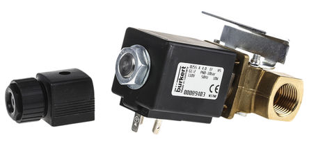 Burkert - 089403 - Burkert 0255 ϵ 2˿ ͭ ŷ 089403, 12 bar, 1/2in˿, NC, 110 V 		