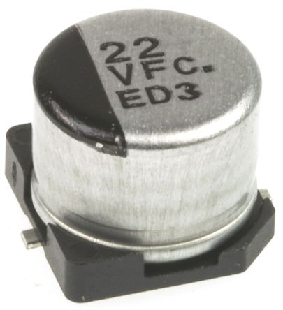 Panasonic - EEEFC1V220AP - Panasonic FC SMD ϵ 35 V ֱ 22F SMD  EEEFC1V220AP, 20%ݲ, +105C		