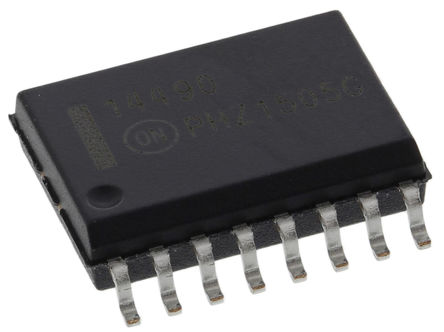 ON Semiconductor - MC14490DWG - ON Semiconductor MC14490DWG 六回弹消除器电路, 16引脚 SOIC封装		