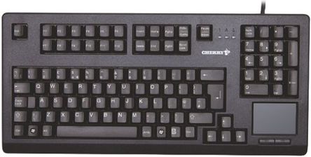 Cherry - G80-11900LPMGB-2 - Cherry 黑色 PS/2 有线 工业用 紧凑型 QWERTY（英国） 键盘 G80-11900LPMGB-2		