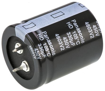 Panasonic - EETHD2W331KJ - Panasonic HD ϵ 450 V ֱ 330F ͨ  EETHD2W331KJ, 20%ݲ, +105C		