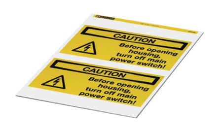 Phoenix Contact - 0830480 - Phoenix Contact 0830480 2װ Ԥӡǩ, 100mm, 200mm		