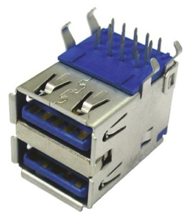 Wurth Elektronik - 692141030100 - Wurth Elektronik WR-COM ϵ ֱ USB3.0 A  USB  692141030100, ͨ, 30 V , 250mA		