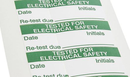 RS Pro - 7824520 - RS Pro 7824520 140װ Ԥӡճǩ, 38mm, 15mm Tested For Electrical Safety		