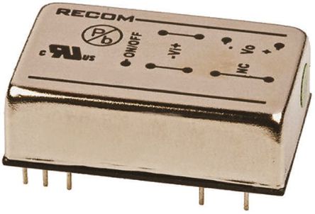 Recom - RP08-243.3SAW - Recom RP08 AW ϵ 8W ʽֱ-ֱת RP08-243.3SAW, 9  36 V ֱ, 3.3V dc, 2.4A, 1.6kV dcѹ, DIPװ		