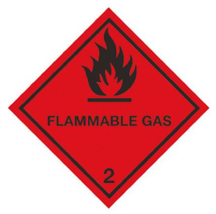 Signs & Labels - C02A/R - Signs & Labels C02A/R 310ÿװ ɫ/ɫ Ӣ  ϩ Σվǩ “ȼ 2“, 100 x 100mm		