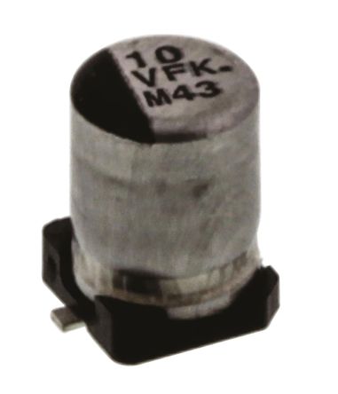 Panasonic - EEEFK1V100UR - Panasonic FK SMD ϵ 35 V 10F SMD  EEEFK1V100UR, 20%ݲ, 1.35(ֵ), +105C, Bװ		