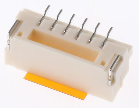 JST - BM06B-GHS-TBT(LF)(SN) - JST GH ϵ 6· 1.25mmھ ֱ PCB  BM06B-GHS-TBT(LF)(SN), Ӷ˽, 1A, 氲װ		