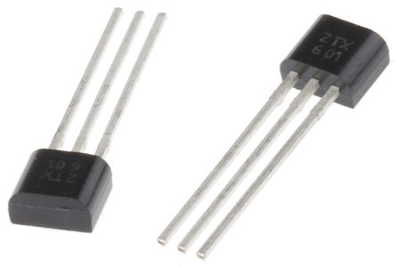 DiodesZetex - ZTX601 - DiodesZetex ZTX601 NPN ֶپܶ, 1 A, Vce=160 V, HFE=1000, 3 E-Lineװ		