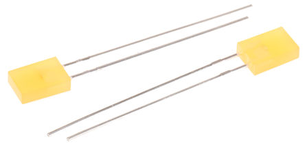 Broadcom - HLMP-S301 - Broadcom ɫ (585 nm ) LED HLMP-S301, 2.1 V, 110 ӽ  ͨ		