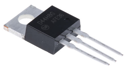 ON Semiconductor - D44H8G - ON Semiconductor D44H8G , NPN , 10 A, Vce=60 V, HFE:40, 50 MHz, 3 TO-220ABװ		