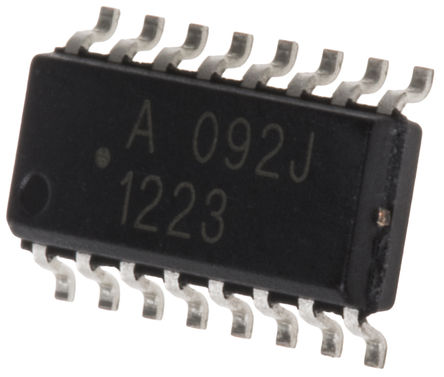 Broadcom - HCPL-092J-000E - Broadcom HCPL-092J-000E 3ͨ ָ, 2.5 kVrmsѹ, 16 SO		