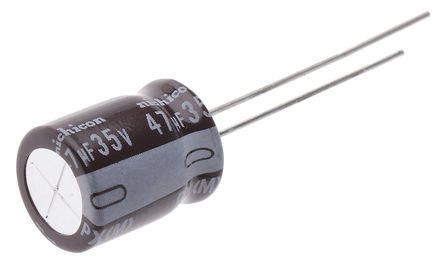 Nichicon - UPX1V470MPD - Nichicon PX ϵ 35 V 47F ͨ  UPX1V470MPD, 20%ݲ, +105C, 5101-4װ		