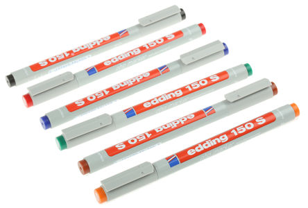 Edding - 150S/6S - Edding 150S/6S 6װ ɫ ͶӰƬ, 0.3 mmʼ		