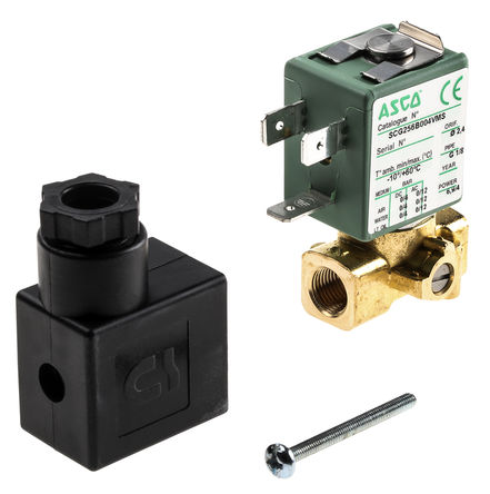 Asco - G256A004SBD2 - Asco 256 ϵ 2˿ ͭ ŷ G256A004SBD2, 4 Bar, 1/8in˿, NC, 24 V ֱ		