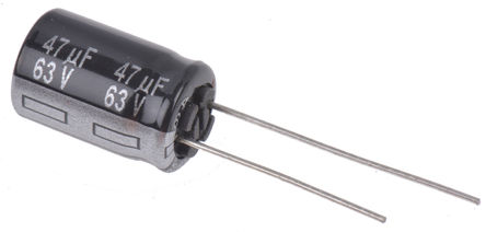 Panasonic - EEUTA1J470 - Panasonic TA ϵ 63 V ֱ 47F  EEUTA1J470, 20%ݲ, +125C		