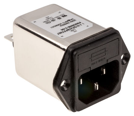 Schaffner - FN9260B-2-06 - Schaffner 尲װ IEC/EN 60939 IEC ˲ ͷ FN9260B-2-06, 5 x 20mm۶, Faston˽, 2A, 250 V 		