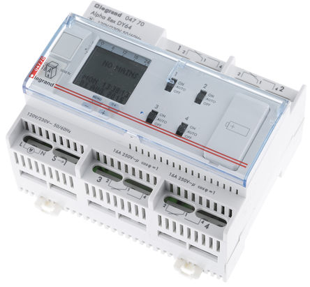 Legrand - ALPHAREX DY64 - Legrand 4ͨ DIN 쿪 ALPHAREX DY64, λ, 230 V Դ		
