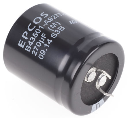 EPCOS - B43501A9277M - EPCOS B43501 ϵ 400 V ֱ 270F ͨ  B43501A9277M, 20%ݲ, 250m(ֵ), +85C		