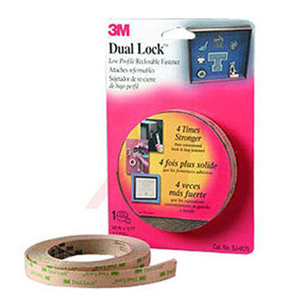 3M - SJ4570-1"X50YD-CLEAR - 3M SJ4570 ɫ Mushroom Hook Tape SJ4570-1"X50YD-CLEAR, 46m x 25.4mm		