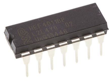 NXP - HEF4011BP,652 - NXP HEF4011BP 4 2 NAND ߼, 3.6mA, 3  15 VԴ, 14 PDIPװ		