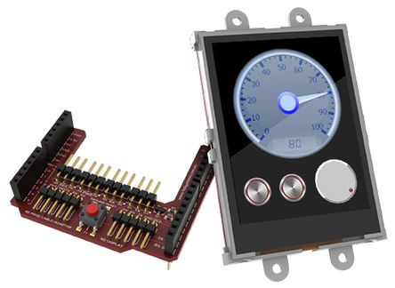 4D Systems - uLCD-24PTU-AR - 4D Systems Picaso ϵ 2.4in TFT  ʾģ, 240 x 320pixels ֱ VGA, LED UART ӿ		