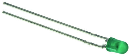 Kingbright - L-132XGD - Kingbright ɫ (568 nm ) LED L-132XGD, 2.5 V, 25 mcd, 60 ӽ 3mm (T-1) ͨ		