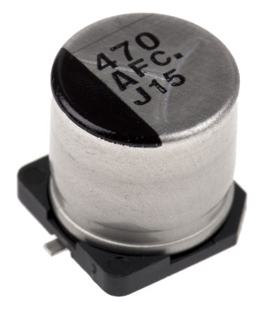 Panasonic - EEEFC1A471P - Panasonic FC SMD ϵ 10 V ֱ 470F SMD  EEEFC1A471P, 20%ݲ, +105C		
