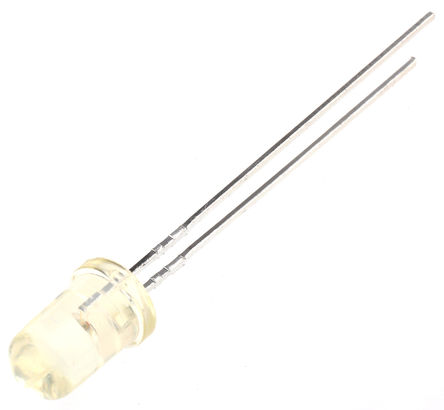 Broadcom - HLMP-C323 - Broadcom ɫ (585 nm ) LED HLMP-C323, 2.1 V, 96.2 mcd, 25 ӽ 5mm (T-1 3/4) ͨ		