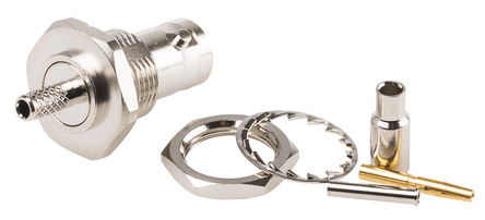 TE Connectivity - 1-1337548-0 - TE Connectivity 50 ֱ 尲װ ĸ BNC  1-1337548-0, 0  4GHz, ѹ ˽, RG174 A/U, RG188 A/U, RG316/U, 		