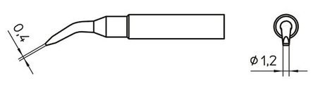 Weller - T0054487499 - Weller XNT ϵ XNT 4X, 34.6 x 1.2 x 0.4 mm 45  ͷ, ʹWP65 WXP65 		