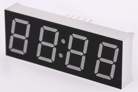 Broadcom - HDSP-B09G - Broadcom 4ַ 7  ɫ LED  HDSP-B09G, 4.5 mcd, ҲС, 14.22mmַ, ͨװװ		