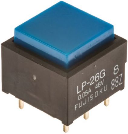 Fujisoku - LP1S-26G-B-Z - Fujisoku LP1S-26G-B-Z ɫ On-(On) ˫˫ PCB ť, 50 mA@ 48 V /ֱ		