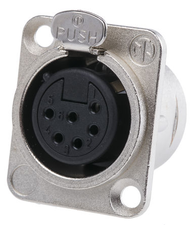 Neutrik - NC6FD-L-1 - Neutrik 6·  尲װ XLR  NC6FD-L-1, , 50 V		