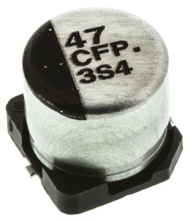 Panasonic - EEEFP1C470AP - Panasonic FP SMD ϵ 16 V ֱ 47F SMD  EEEFP1C470AP, 20%ݲ, 260m(ֵ), +105C		