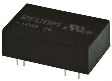 Recom - REC5-2415SRWZ/H2/A - Recom REC5 ϵ 5W ʽֱ-ֱת REC5-2415SRWZ/H2/A, 9  36 V ֱ, 15V dc, 340mA, 2kV dcѹ, 84  85%Ч		
