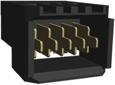 TE Connectivity - 120955-1 - TE Connectivity Z-PACK HM 系列 5路 2 mm, 3 mm节距 (1排) 直角 背板连接器 120955-1, 按压安装端接, 16A, 通孔		