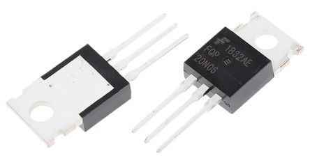 Fairchild Semiconductor - FQP20N06 - Fairchild Semiconductor QFET ϵ N Si MOSFET FQP20N06, 20 A, Vds=60 V, 3 TO-220ABװ		
