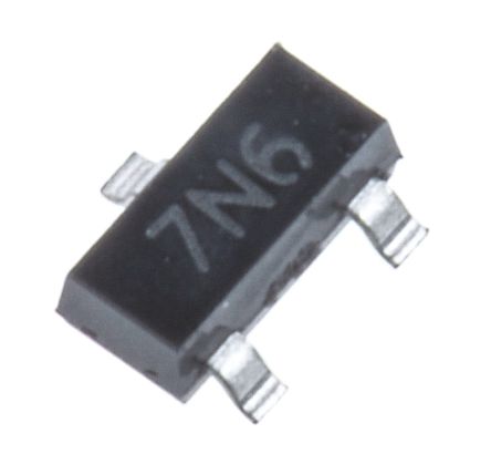 DiodesZetex - ZXMN6A07FTA - DiodesZetex Si N MOSFET ZXMN6A07FTA, 1.2 A, Vds=60 V, 3 SOT-23װ		