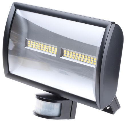 Theben / Timeguard - LEDX30PIRB - Theben / Timeguard LED PIR ϵ 30 W IP55 LED  LEDX30PIRB, 230 V , 180 x 245 x 115 mm		
