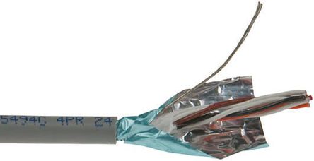 Alpha Wire - 5494C SL005 - Alpha Wire XG1, XTRA-GUARD 1 ϵ 30m F/UTP  ɫ PVC  4  ˫ ҵ 5494C SL005, 24 AWG		