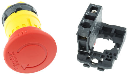 Schneider Electric - XB5AS8442 - Schneider Electric Harmony XB5A ϵ IP66IP67IP69IP69K ť XB5AS8442, šøλ, ɫ 40mm Ģΰťͷ,  SPST		