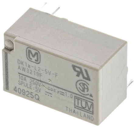 Panasonic - DK1AL25 - Panasonic DK1AL25  PCB װ ̵, 10 A, 5V dc, ڵԴӦ		